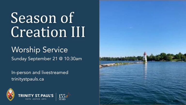 September Church Sunday Bulletin: September 21, 2025 - Trinity-St. Paul's United Church
